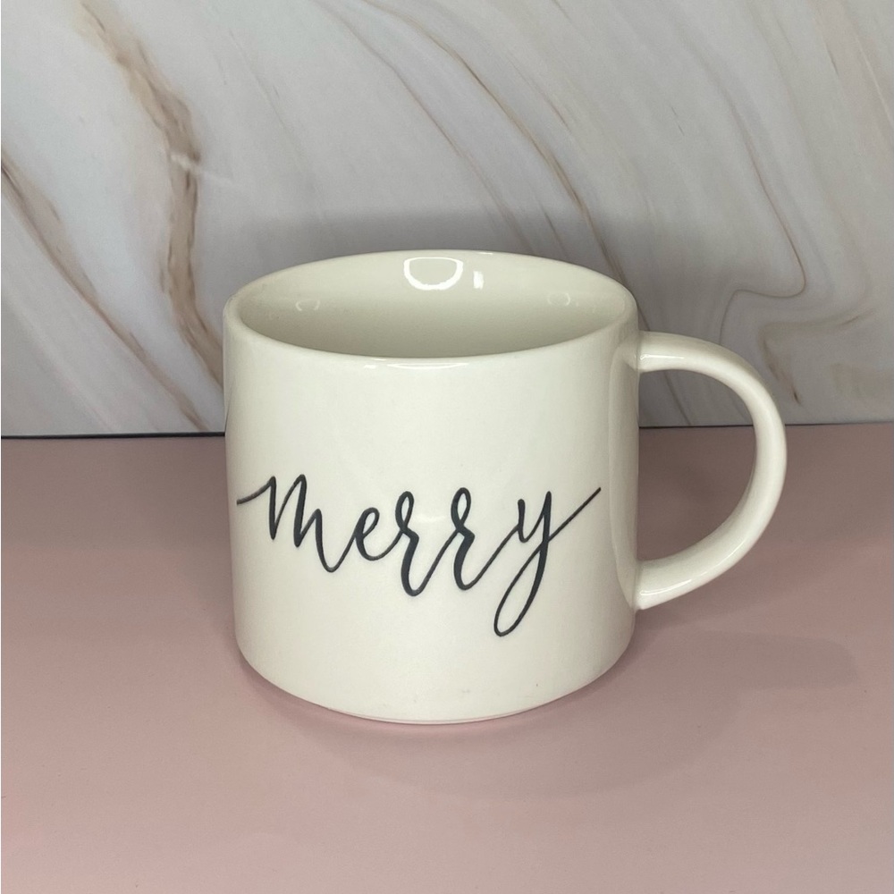 ROBERT STANLEY Home Collection “MERRY” Ceramic Christmas Coffee Mug